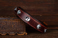 Bild in Galerie-Betrachter laden, Hundehalsband Halsband Lederhalsband Leder Yin Yang
