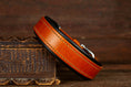 Bild in Galerie-Betrachter laden, Halsband Lederhalsband Cognac Schwarz