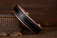 Bild in Galerie-Betrachter laden, Halsband SChwarz Rose Metallic Leder