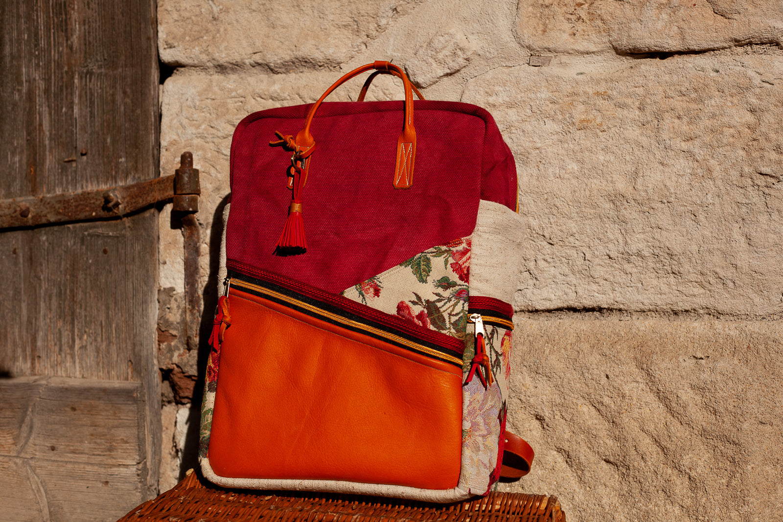 wanderrucksack vintage Canvas Rucksack im Romantik-Vintage-Style *UNIKAT* – JZ Ledermanufaktur