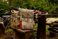 Bild in Galerie-Betrachter laden, Outdoor Rucksack mit Rolltop. Canvas Rucksack Retro