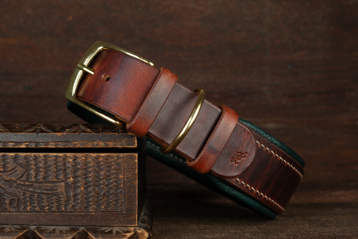 Hundehalsband aus Leder Braun