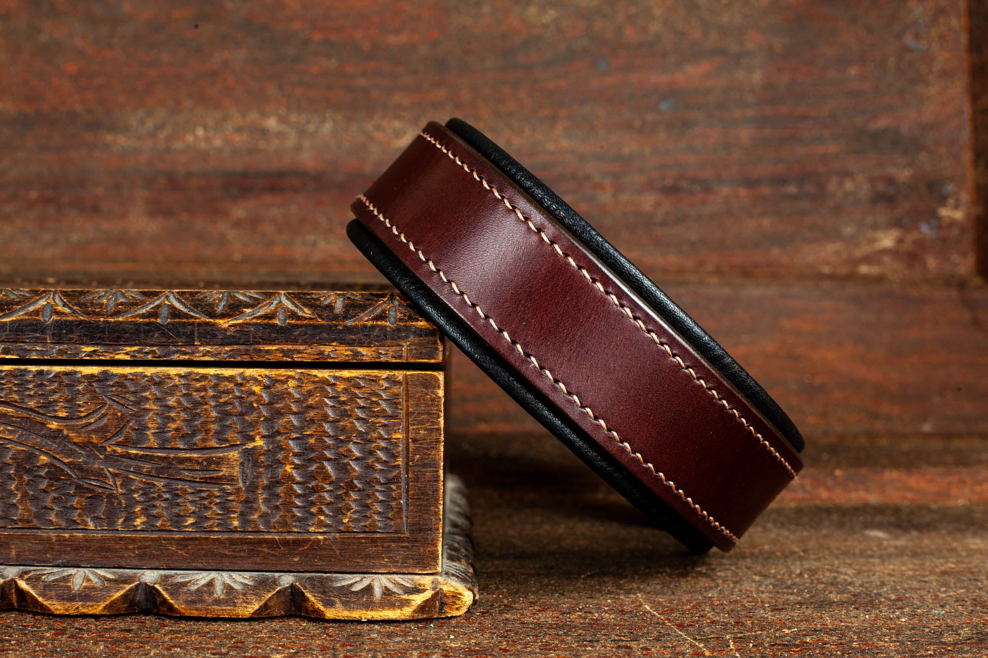 Hundehalsband Leder Hund