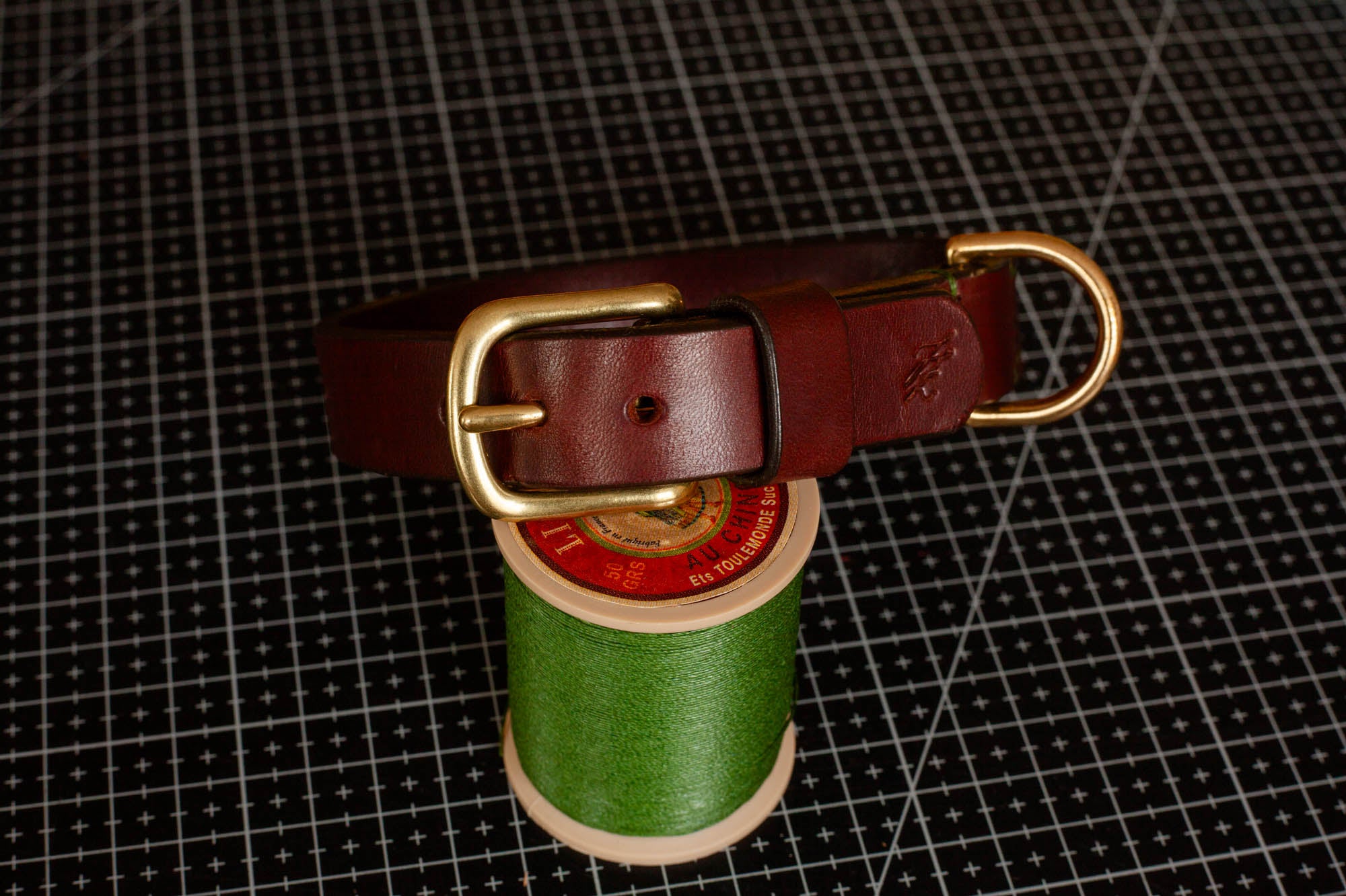 Hundehalsband Leder Dunkelbraun 