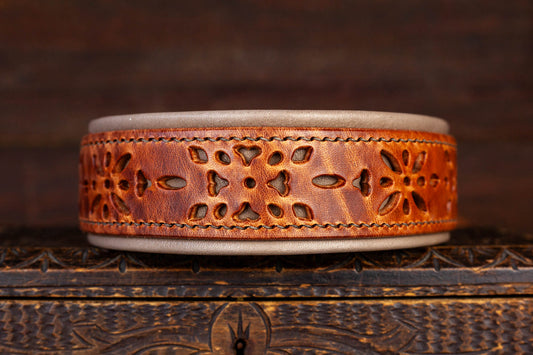 Hundehalsband Leder Lederhalsband Toffee