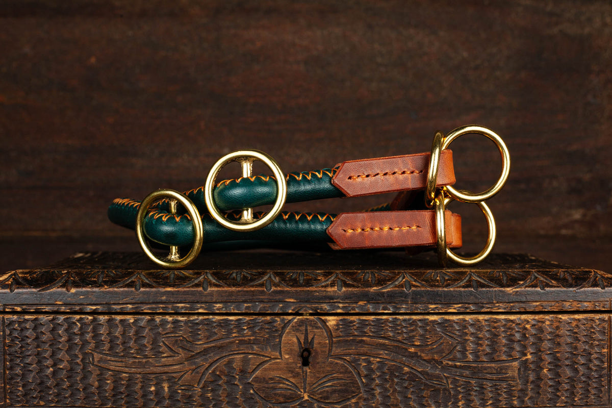 Hundehalsband rundgenäht leder