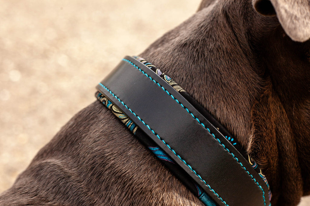 exklusives Hundehalsband handarbeit 