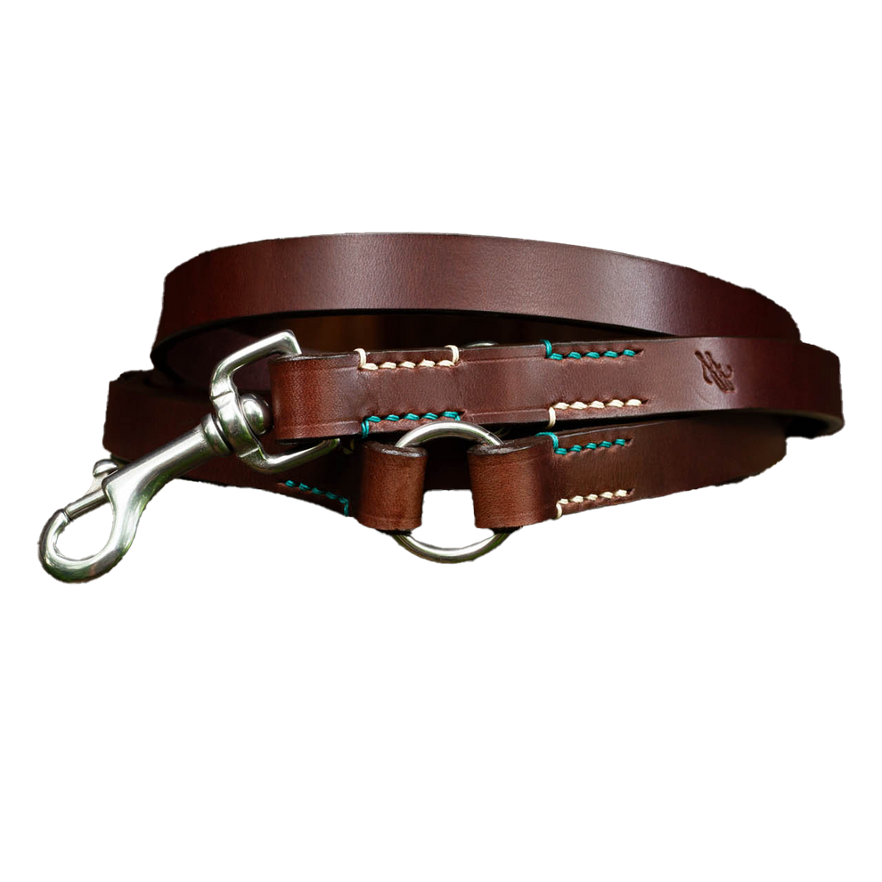 Hundeleine Leder Leine Hund dreifach verstellbar