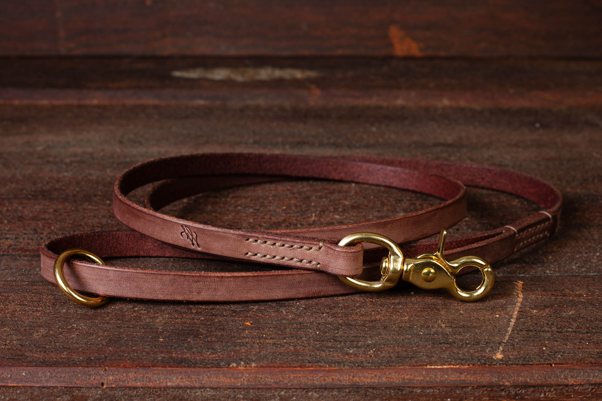 Leine Scherenkarabiner Leder
