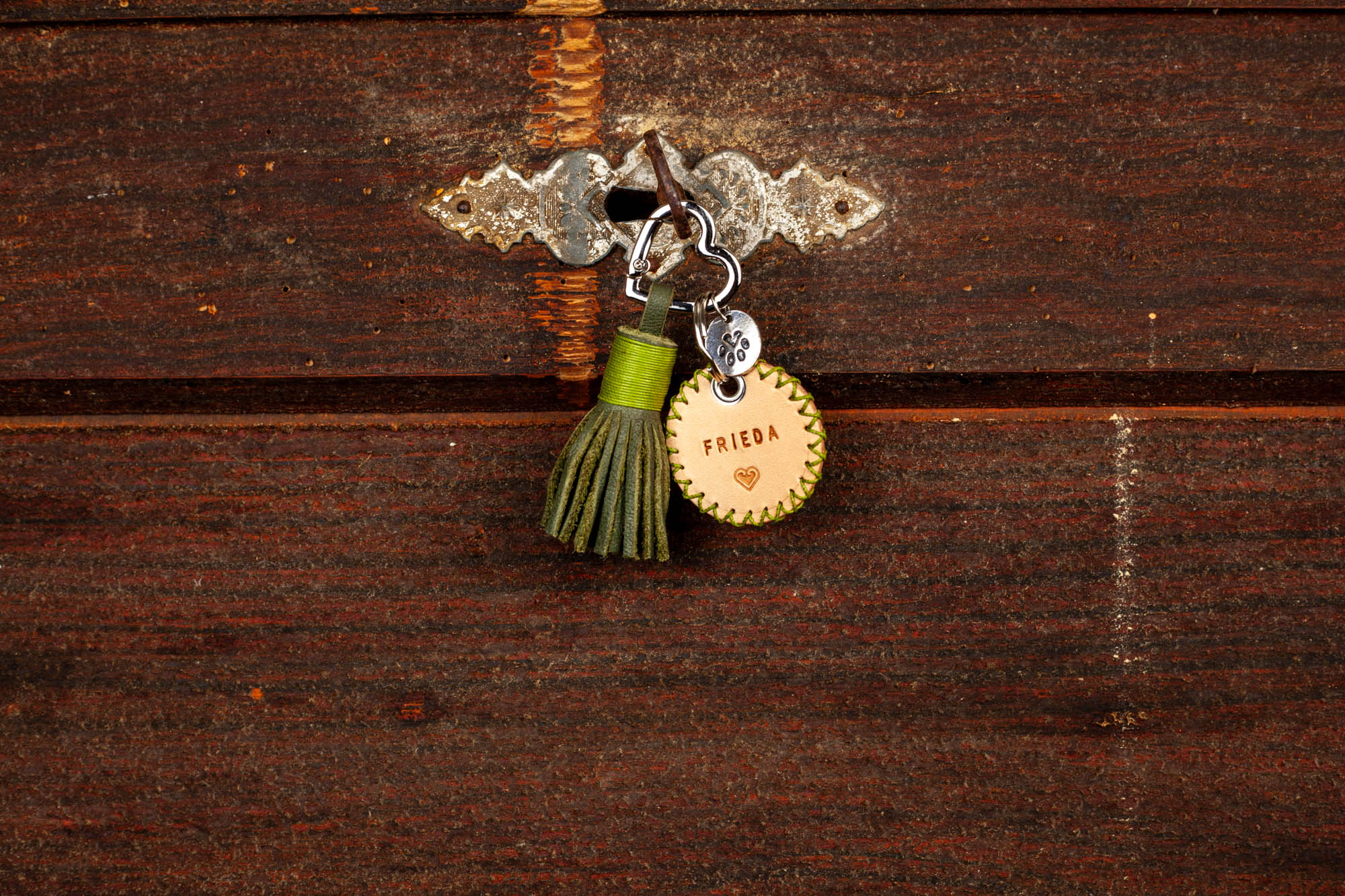 Hundemarke Hundemarken aus Leder lautlos leise Ledermarke Hund dogtag Name Telefonnummer