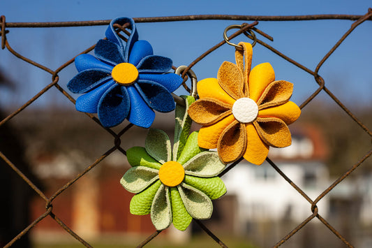 Lederblumen bunt