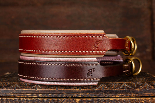 Zugstopphalsband Leder gefüttert