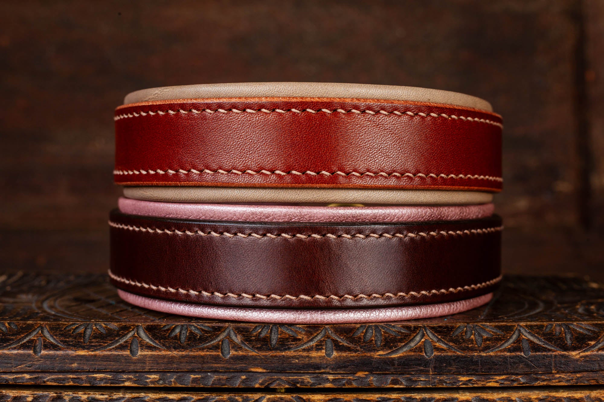 Zugstopphalsband Halsband Lederhalsband für Hunde