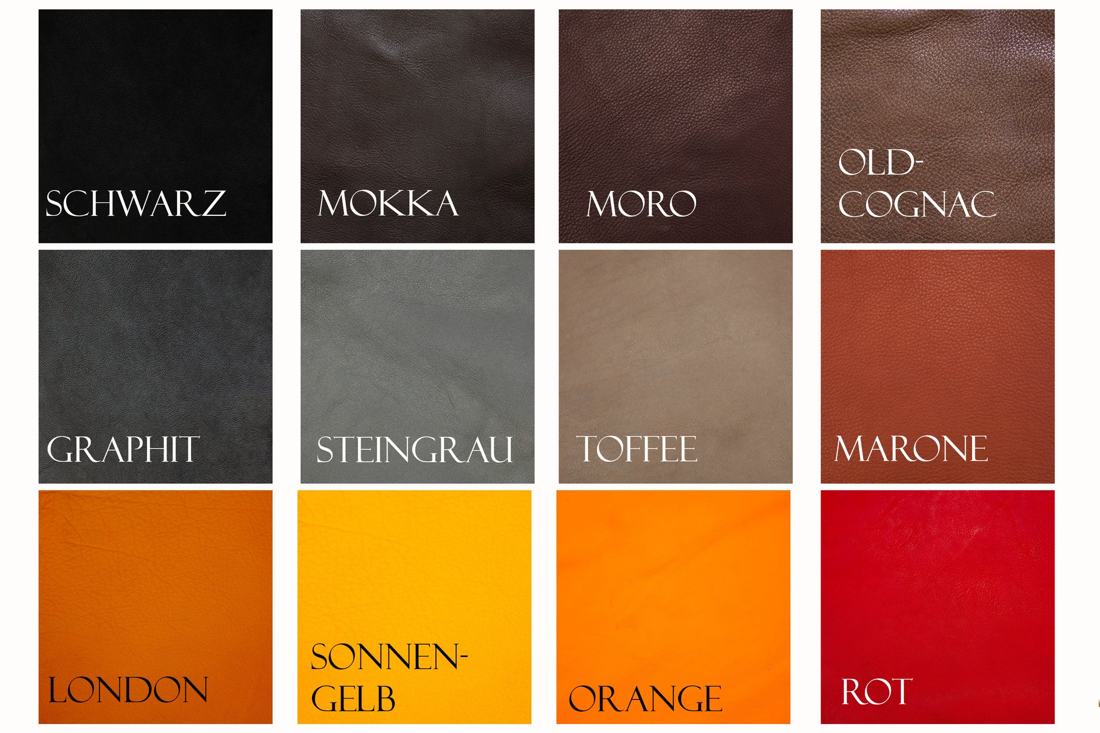 Nappaleder Farben Leder