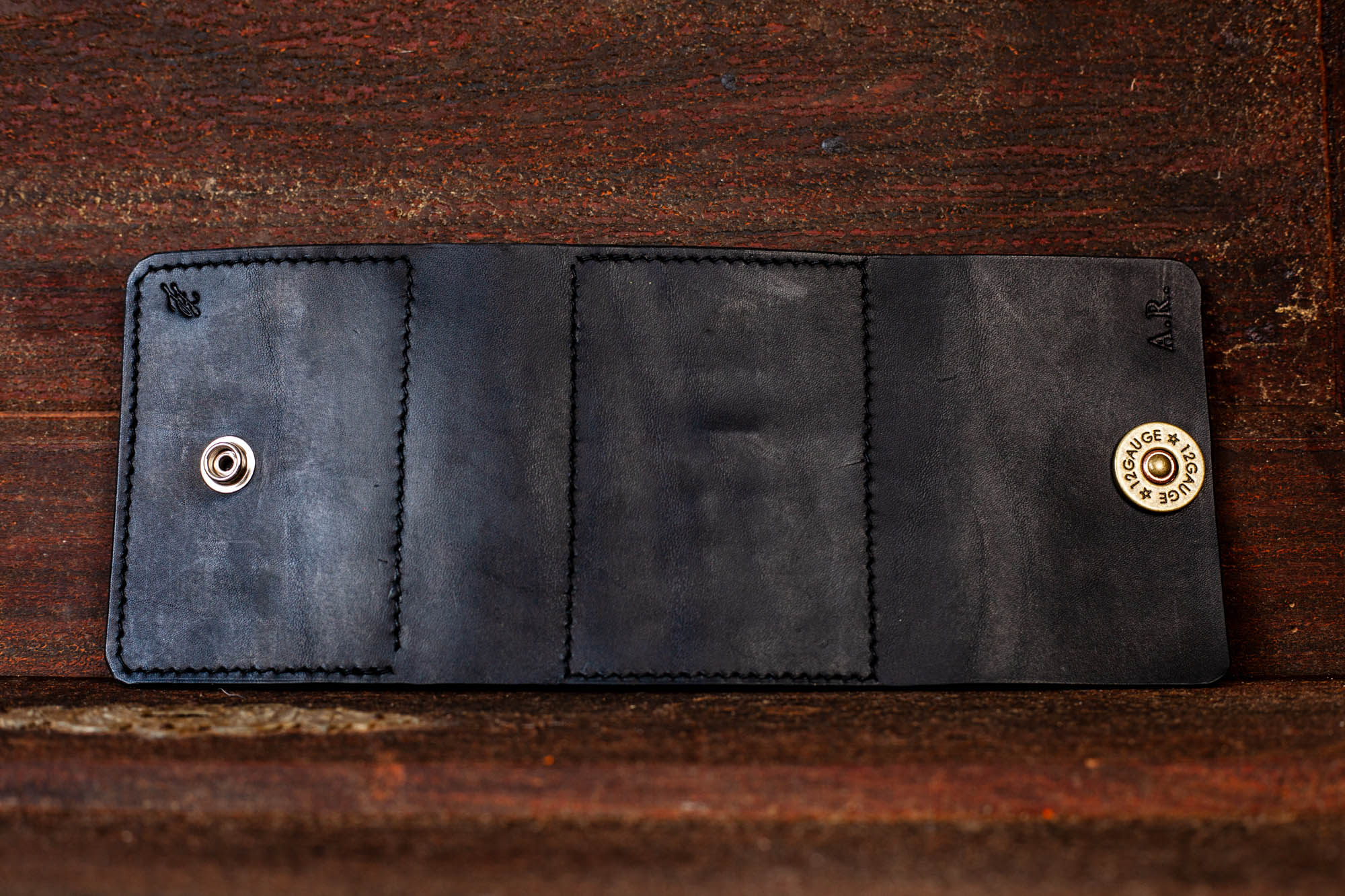 Lederetui Ledertasche Munitionshalter Munitionstasche Patronenetui schwarz Leder 