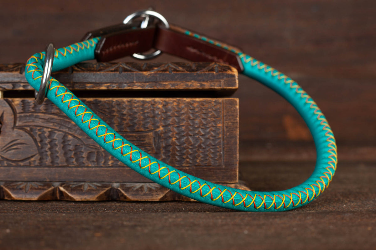 Halsband Leder rundgenäht