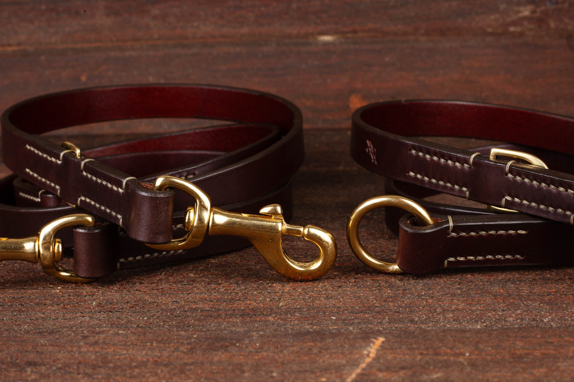 Multifunktionelle Hundeleine aus Leder Lederleine Leine verstellbar JZ Ledermanufaktur Wandelwunder