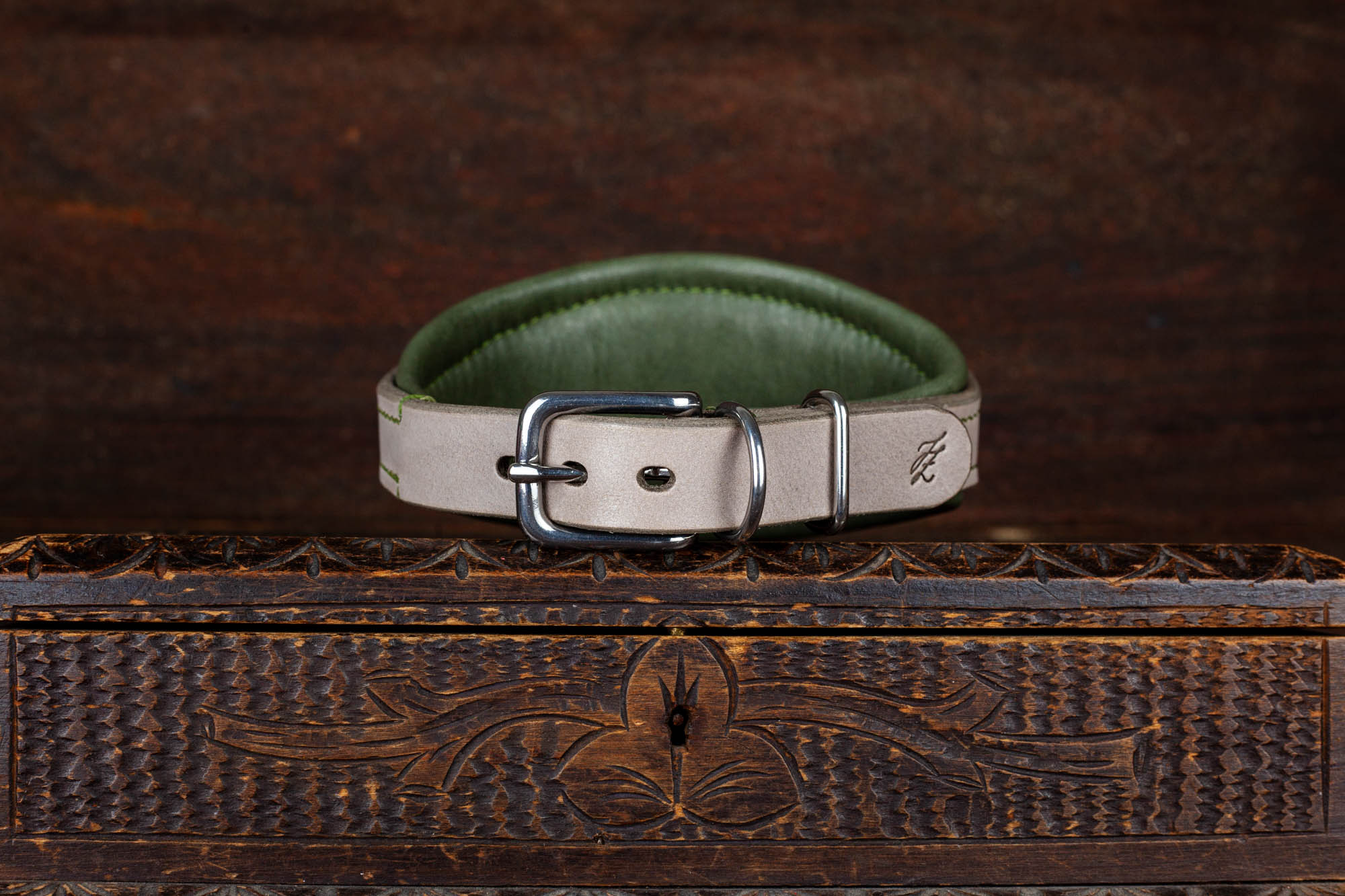 Windhundhalsband Lederhalsband breit