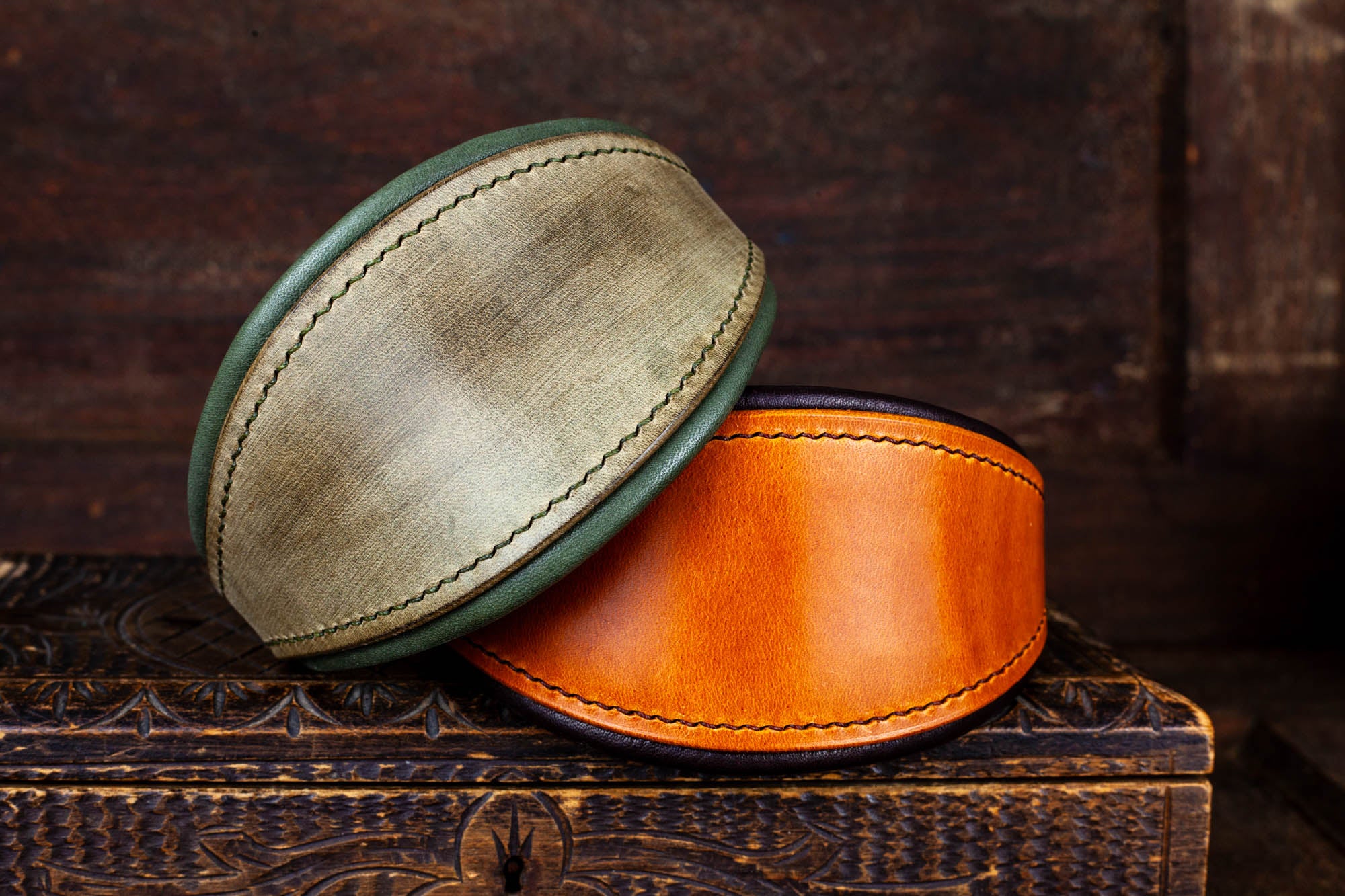 breites Halsband Hundehalsband Windhundhalsband Leder