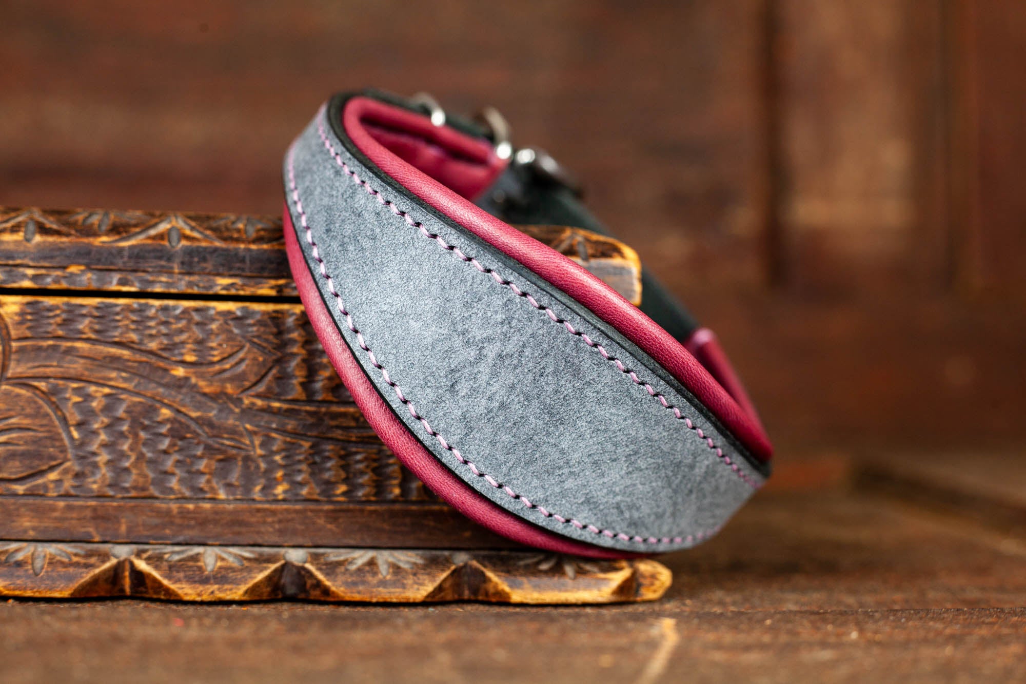 Windhundhalsband Halsband für Windhund Galgo Whippet Windspiel aus Leder maßanfertigung