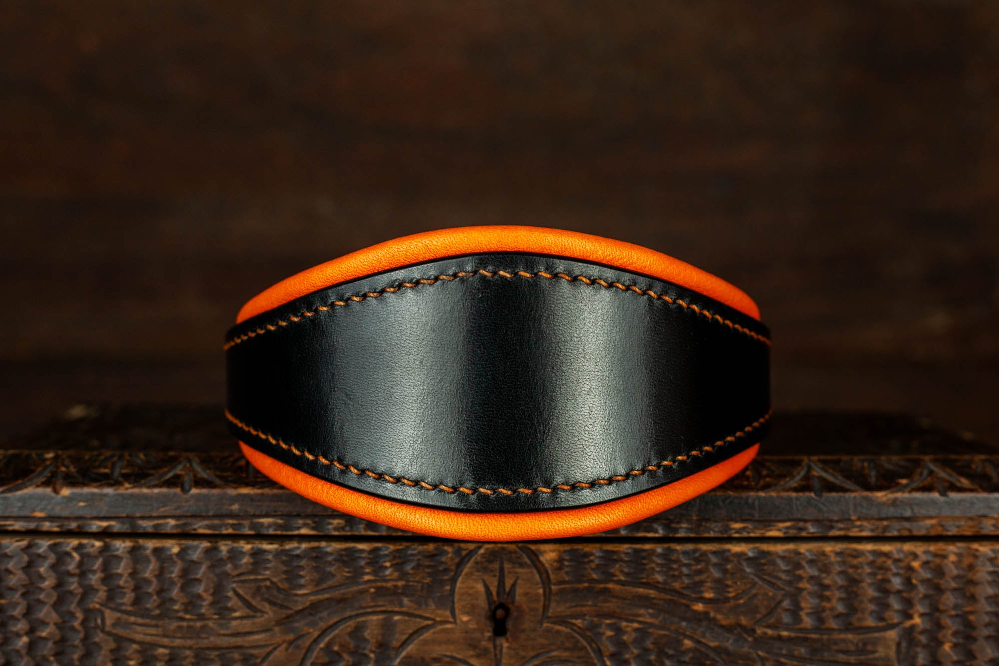 Windhundhalsband breit aus Leder
