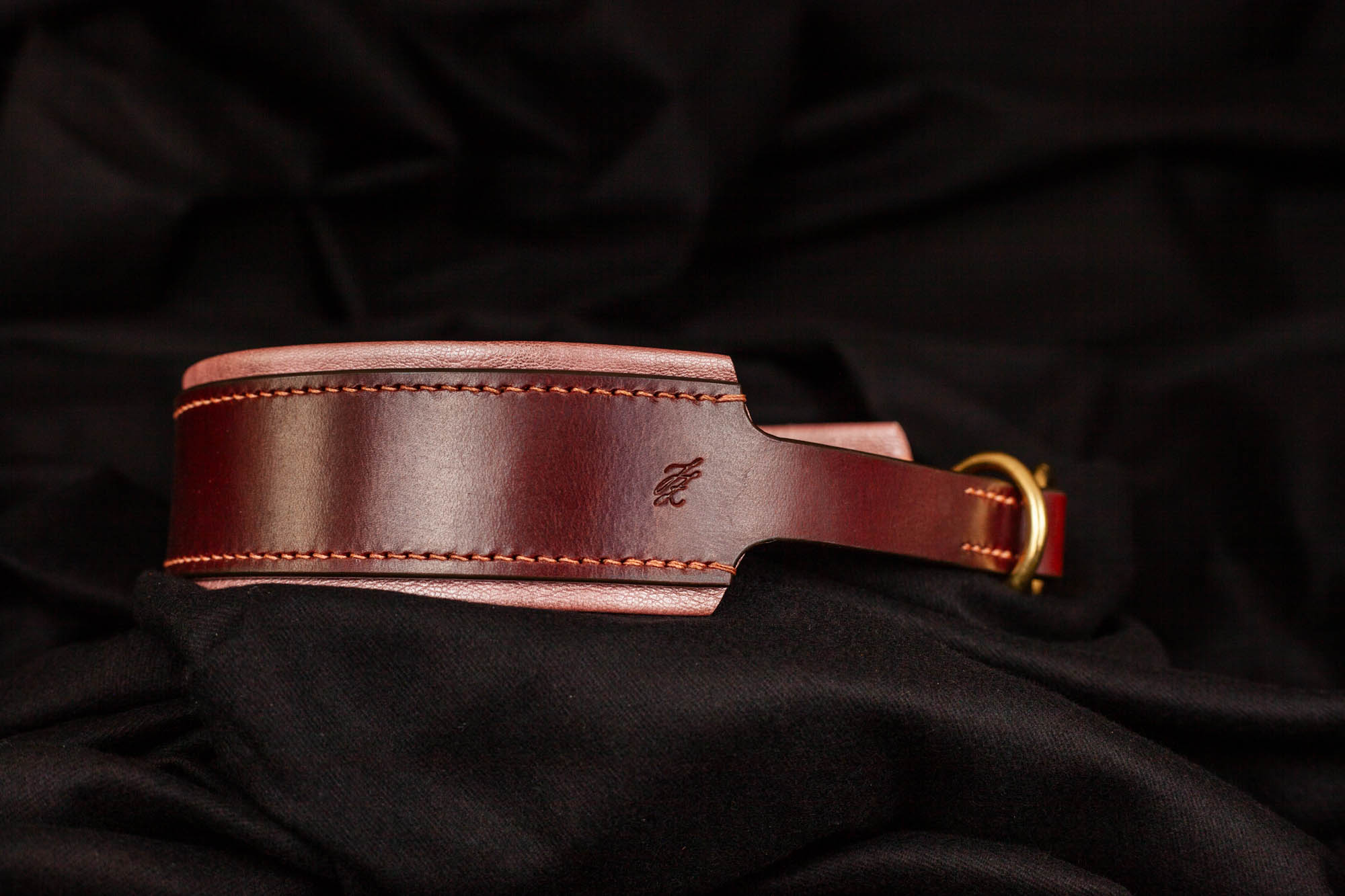 Hundehalsband Halsband Lederhalsband Zugstoppphalsband Zugstopp Leder Hund