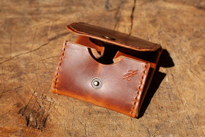 Ledergeldbeutel, Mini Geldbörse aus Leder, handgefertigte Lederaccessoires von der JZ Ledermanufaktur. Geldbeutel aus Leder