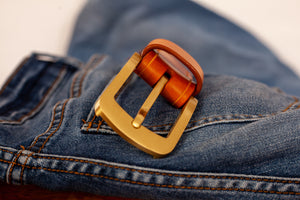 Ledergürtel OXFORD - Gürtel aus Leder in Coganc oder Moro mit Gürtelschnalle aus Messing oder Edelstahl - handgenäht aus der JZ Ledermanufaktur.