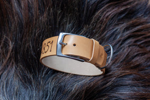 Hundehalsband mit Name und Telefonnummer aus Leder für Jagdhunde, Jagdhund Halsband, Halsung