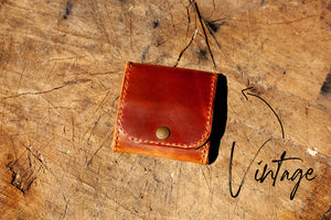 Mini Geldbeutel aus Leder handgefertigte Geldbörse